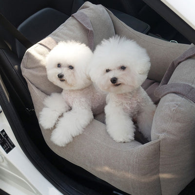 Pet Dog Car Carrier Seat Waterproof Basket Portable