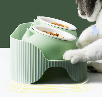 Pet Cat Bowl Ceramic Food Bowl Protect